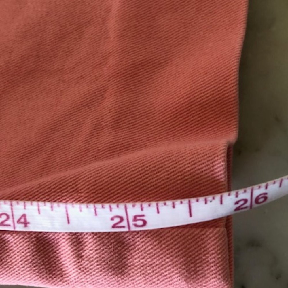 TALBOTS Stretch Pink Cotton Chino Ankle Pants 12 - Picture 16 of 16